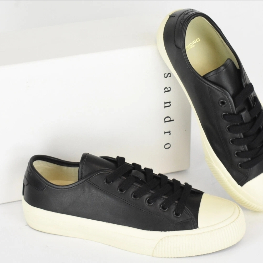 Men's SANDRO Classic Black / White Sneakers 8.5
